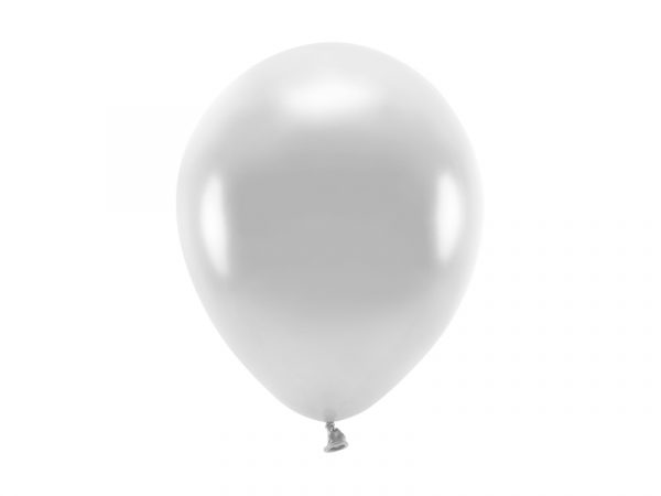 Baloni 26 cm metallic srebrna