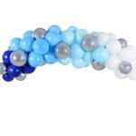 Baloni 30 cm pastel navy modra