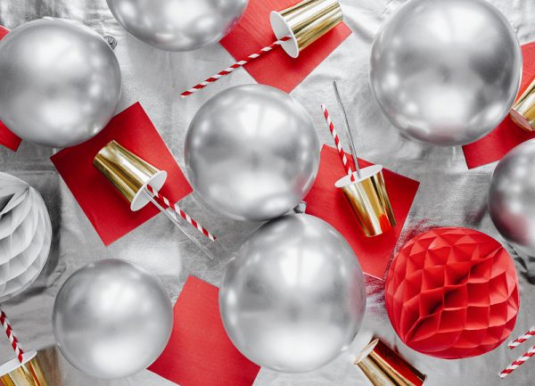 Glossy baloni 30 cm srebrni