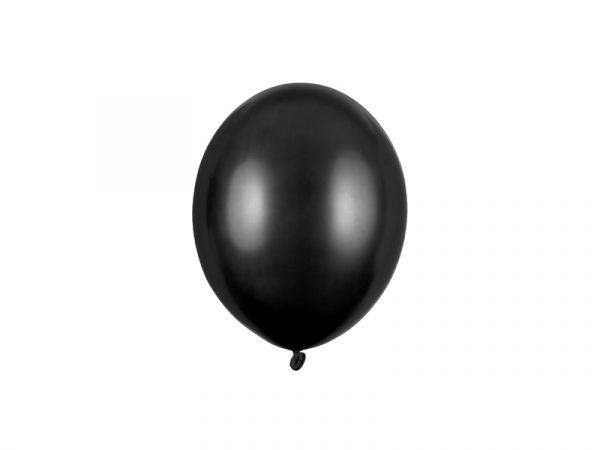 Baloni mini 12 cm metallic črni