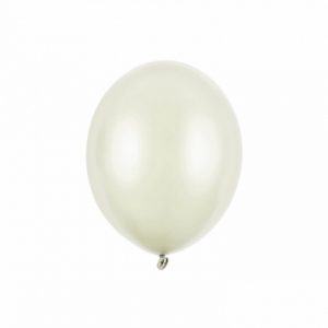 Baloni mini 12 cm metallic light cream