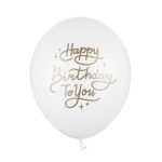 Baloni Happy Birthday To You 30 cm pastel white