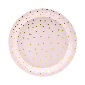 Krožniki svetlo roza 18 cm