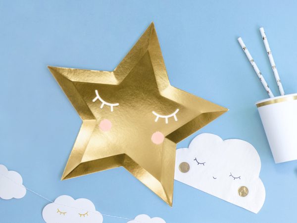 Krožniki little star zlati 27 cm