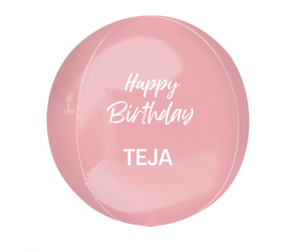 Balon krogla pastel roza