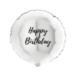 Balon okrogel beli 45 cm