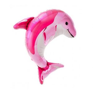 Balon roza delfin 80 cm