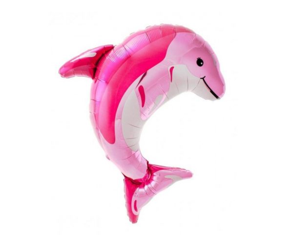 Balon roza delfin 80 cm