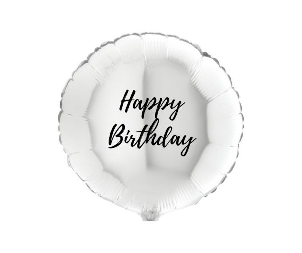 Balon okrogel beli 45 cm