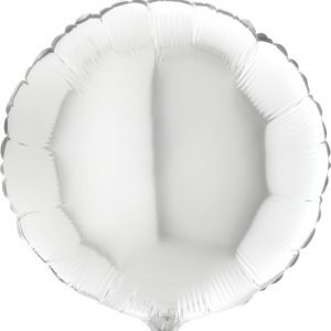 Balon okrogel beli 45 cm
