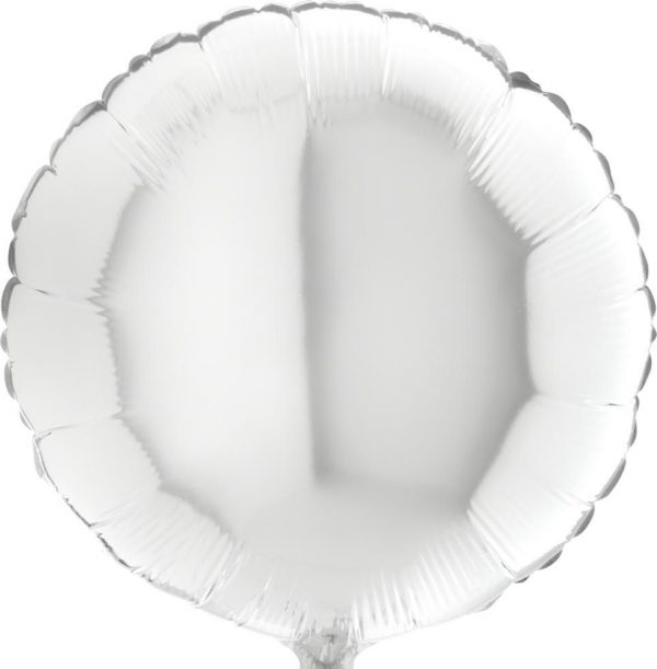 Balon okrogel beli 45 cm