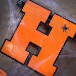 Banner Happy Halloween, oranžni
