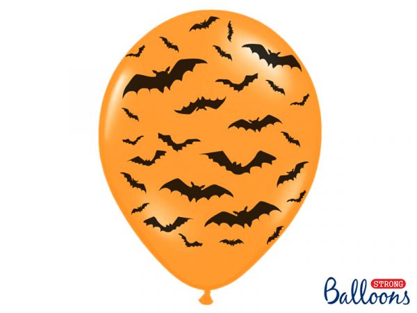 Baloni netopirji-pastel oranžna, 10 kom