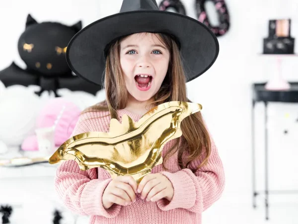 Krožniki-netopir, zlati, 6 kom