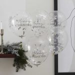 Paket balonov s konfeti - Merry Christmas