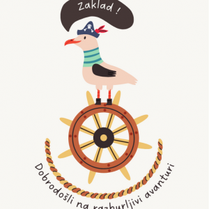 Otroška kartica za rojstni dan-pirati 2